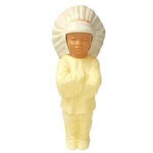 5 1/2" VNTG 50s Native American Celluloid Chief - St. Labre Indian School